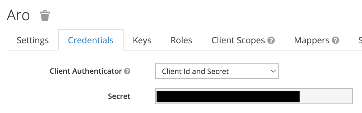 Client credentials